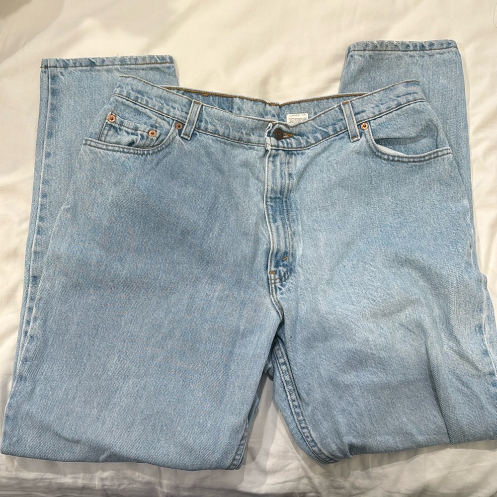 Vintage 90s Levi's Women's 505 High Rise Relaxed Fit Straight Leg Jeans